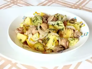 Deutscher veganer Kartoffelsalat