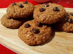 Galletas de avena con mantequilla de cacahuetes