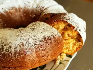 Bizcocho tradicional de vainilla con nueces