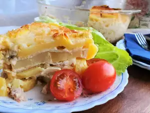 Gratin od krompira sa mocarelom i šunkom