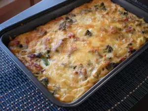 Gratinado de verduras con bacon