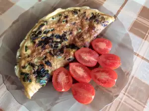 Omletă de primăvară cu leurdă