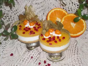 Orange Cheesecake in Cups