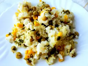 Lean Rice with Corn and Peas