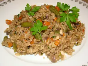 Rice with Okra and Stewed Vegetables