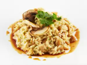 Rice with Mushrooms and Soya Sauce