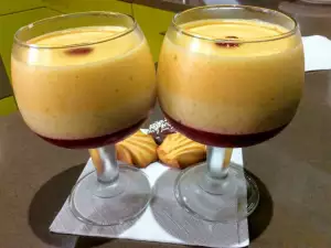 Crema de Arroz con Frambuesas y Sabayón