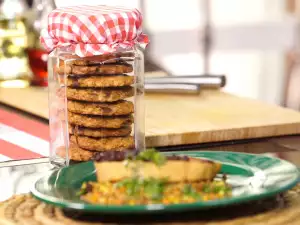 Haverkoekjes met banaan en chocolade