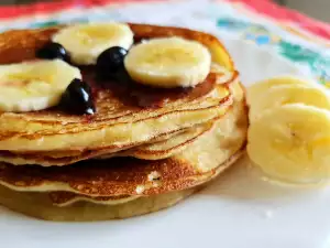 Tortitas de harina de arroz y plátano