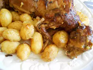 Roasted rabbit