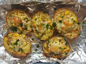 Stuffed Potatoes with Scamorza and Emmental