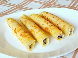 Savory Pancakes with Mushroom Filling