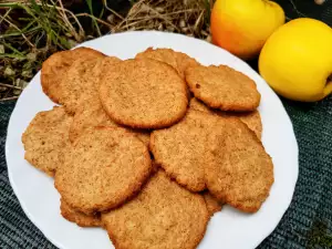 Vollkornkekse aus Dinkelmehl, Apfel und Zimt