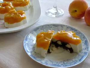 Panna Cotta mit Pfirsich Überraschung