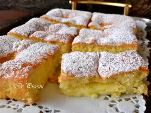 Einfacher Pandispankuchen mit Eiercreme