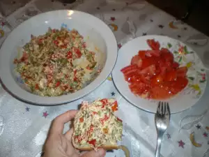 Пърженица с чушки и сирене