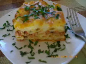 Pastitsio con carne picada