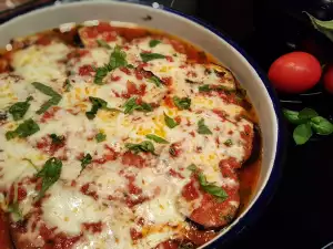 Berenjenas al horno con tomate y mozzarella