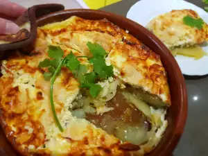 Berenjenas con patatas al horno