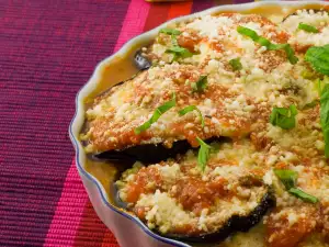 Eggplant with Peppers and Tomatoes