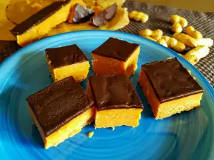 Fudge vegan cu unt de arahide