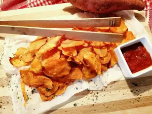 Oven-Baked Sweet Potato Chips