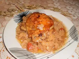 Chicken with Cabbage in the Oven