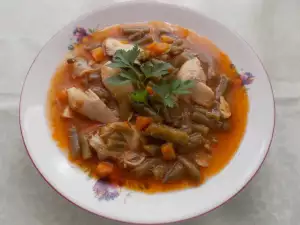 Hähnchen mit grünen Bohnen