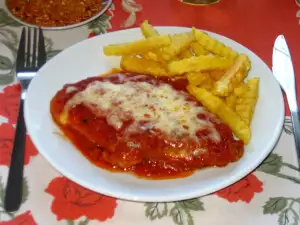 Kipfilets met tomatensaus en mozzarella