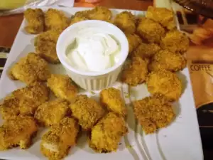 Chicken Bites in Tortilla Breading