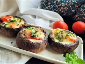 Gevulde Portobello Champignons Met Spek En Kaas