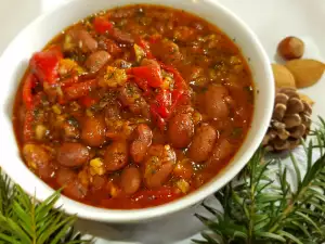 Vegan stoofpot van rode bonen