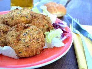 Aardappelburgers met wortel uit de oven