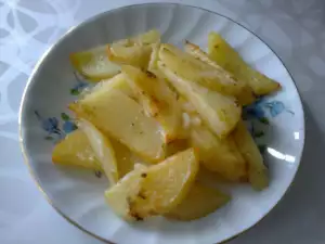 New Potatoes with Butter in the Oven