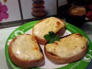 Tostadas con queso crema