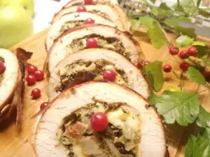 Festive Turkey Roll with Cheddar