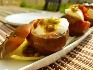 Stuffed Tomatoes with Mozzarella and Chia and Pumpkin Seed Vinaigrette