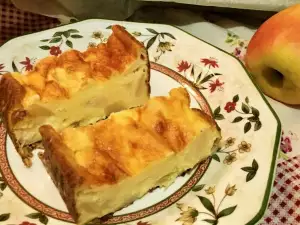 Pastel de manzana proteico