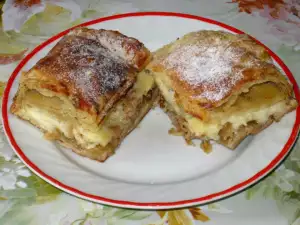 Apple Cake with Pudding