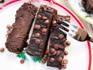 Brownie festive cu mere