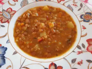 Lentil Stew with Smoked Bacon