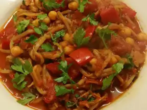 Chickpea and Bean Sprout Stew