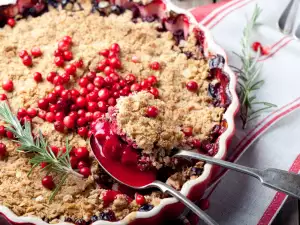 Hazelnut Cake with Raspberries and Blueberries