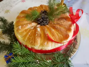 Pan navideño con mantequilla frita