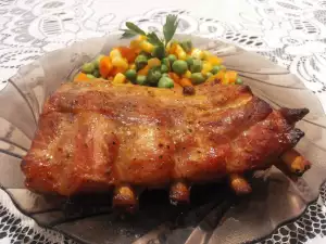 Pork Ribs with Honey and Mustard in the Oven