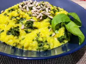 Risotto cu varză kale și mascarpone