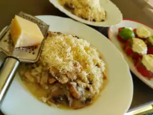 Risotto cu dovlecei și ciuperci