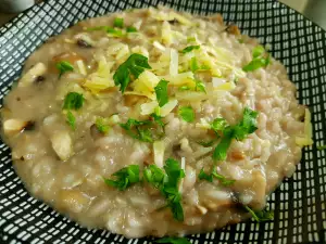 Risotto ligero de champiñones y setas