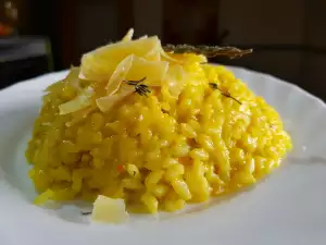 Risotto de calabaza con queso de cabra