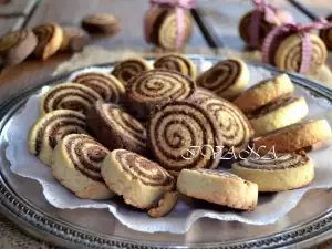 Galletas navideñas en espiral